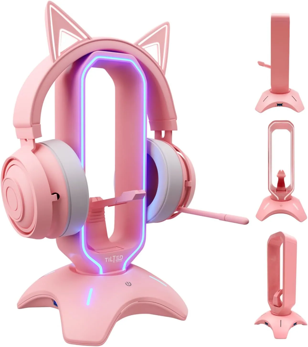 Tilted Nation Cute Headphone Stand Pink (TNSHADOWP)